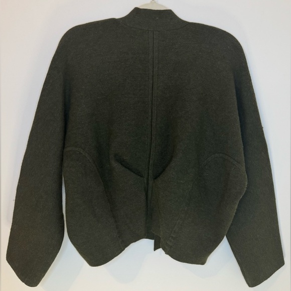 NEW Kerisma Viscose/Angora Blend Olive Green Dolman Sleeve Cardigan Size M/L - Picture 4 of 8
